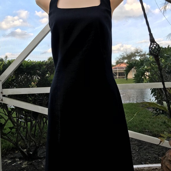 Laundry Shelli Segal Black Halter Dress Sz 10 /12 - Picture 8 of 8